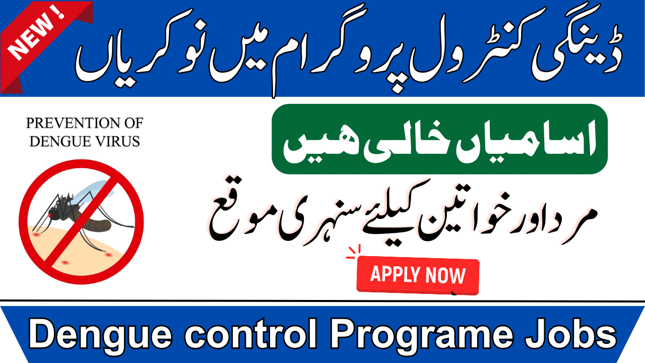 Dengue Control & Prevention Program Punjab Jobs 2023