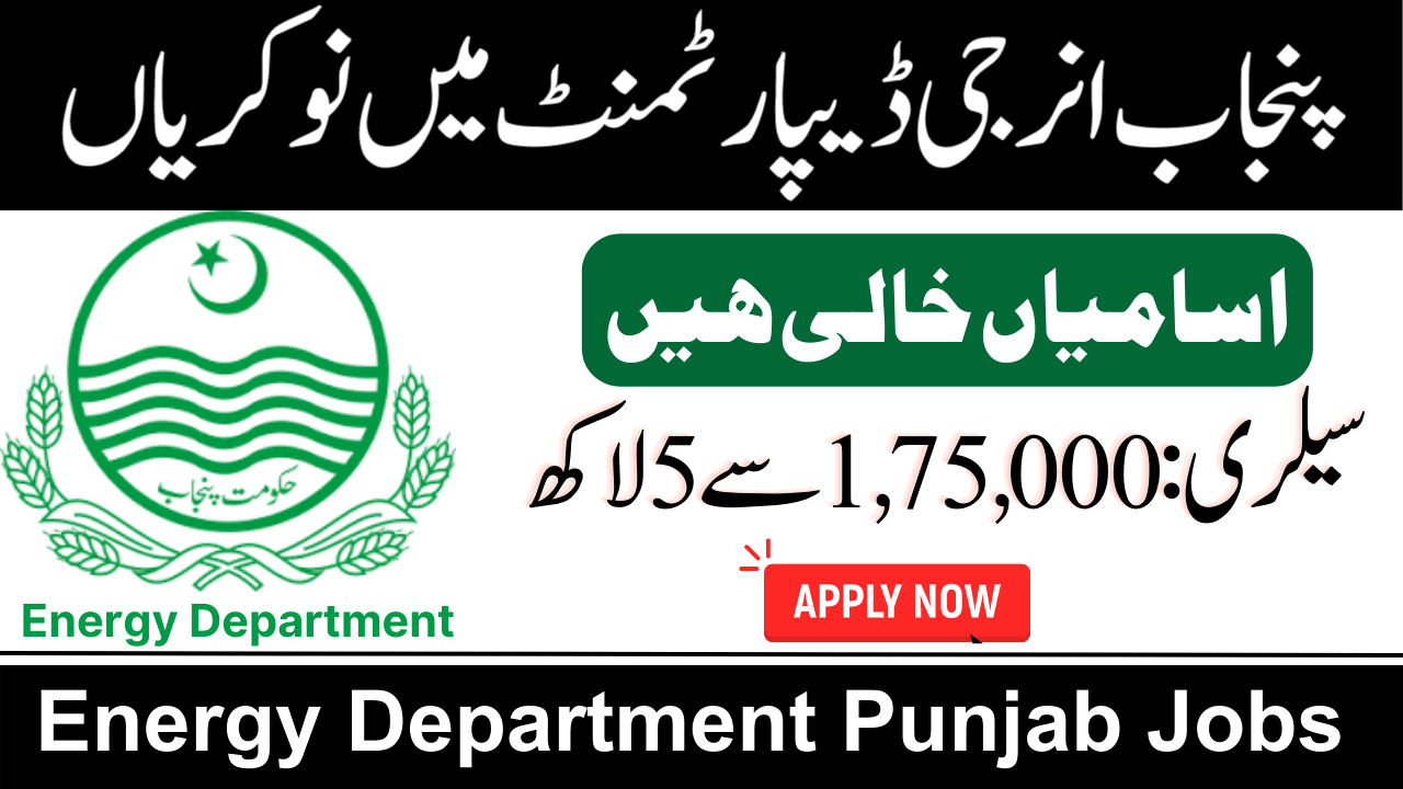 Latest Energy Department Punjab Jobs 2023