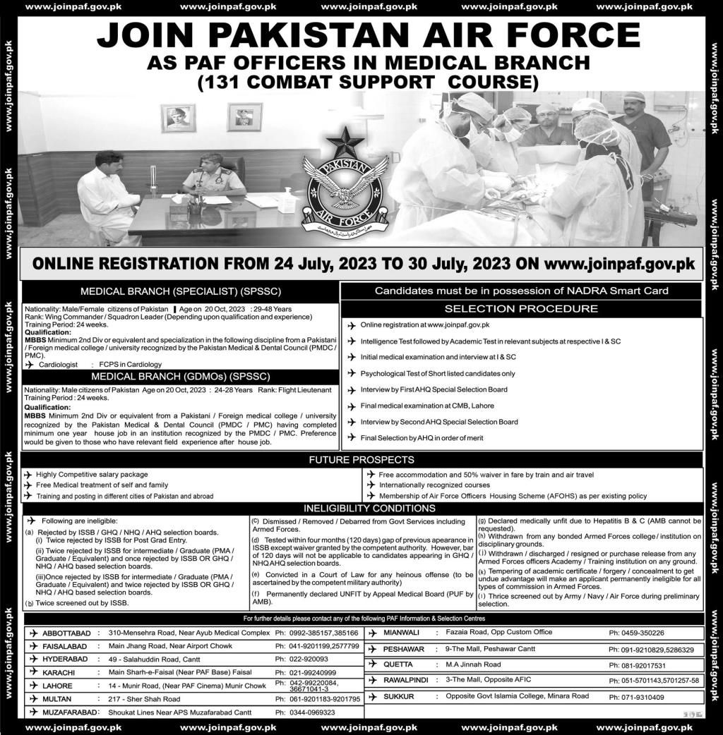 Pakistan Air Force PAF Jobs 2023 Advertisement