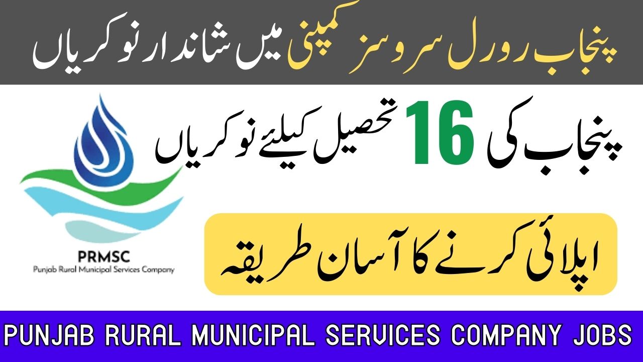 Punjab Rural Municipal Services Company Jobs 2023