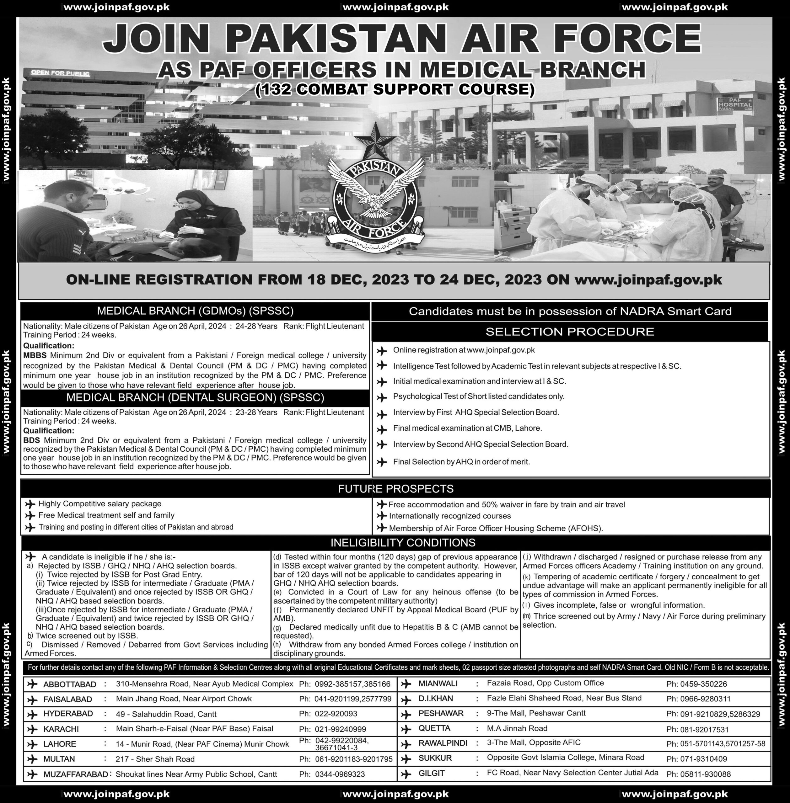 Pakistan Air Force Medical Officer Jobs 2023 advertisement